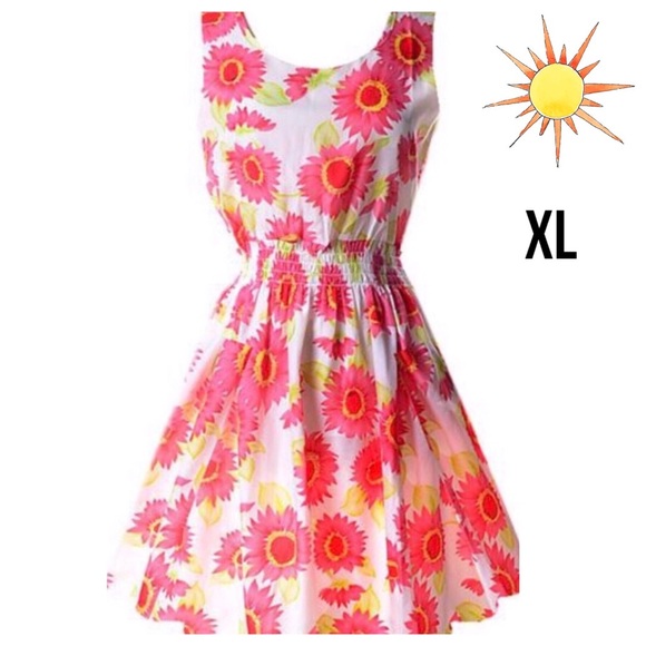 Fashion Woman Dresses & Skirts - FLORAL SUMMER CHIFFON BEACH DRESS